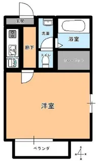 プリムローズ蕨【1階】の間取り