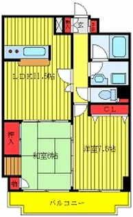 フクロクハイマンション3号館【2階】の間取り