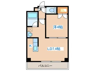 ロイヤルリバー【7階】の間取り