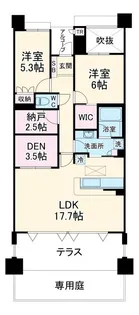 藤和八事緑ヶ岡ホームズ【1階】の間取り