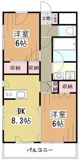 ヴィラトリアノン【3階】の間取り