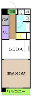リーヴァ・ビスタ北本町【4階】の間取り