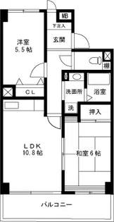 サンパティー戸田【2階】の間取り