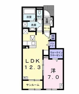 マーサK B【1階】の間取り