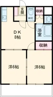 ヴィレッジ常田 A【2階】の間取り