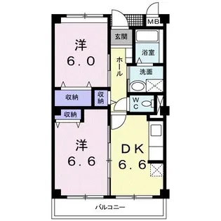スプランドールSマンション【4階】の間取り
