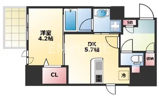 GAUDI【8階】の間取り