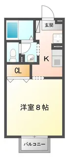 セジュールひらの【1階】の間取り