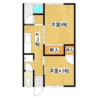 コーポみのり【1階】の間取り