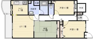 ヒューマンズプラザ青崎【9階】の間取り