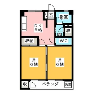 高井マンション【2階】の間取り