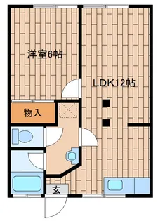 君ヶ谷コーポ【2階】の間取り