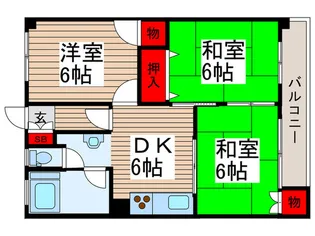 蓮見マンション【2階】の間取り