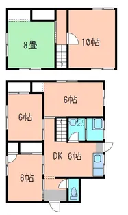 岡山県岡山市北区大窪【一戸建】の間取り