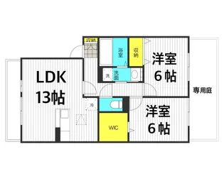 レジェンドヒルズA棟【1階】の間取り