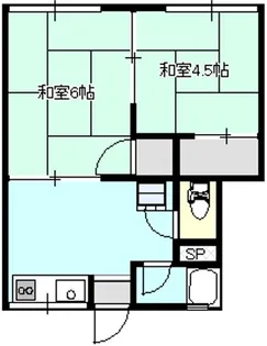 岡山県玉野市明神町【アパート】の間取り