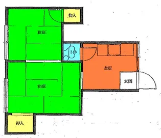 第五清友荘【2階】の間取り