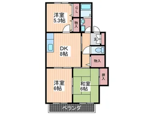 せせらファミリア【2階】の間取り