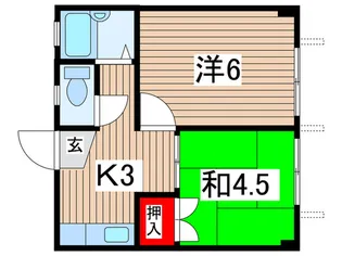 岩井マンション【2階】の間取り