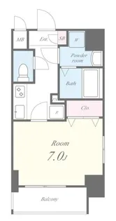グランクール高輪【5階】の間取り