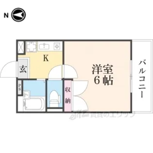レオパレスドリーム浪漫【2階】の間取り