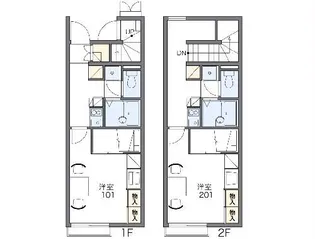 レオパレス門池IV【1階】の間取り