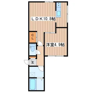 CASTELLO DEL SOLE【3階】の間取り