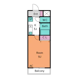 A・City岡崎矢作【2階】の間取り