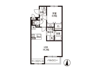 East-Eminence栗田【3階】の間取り