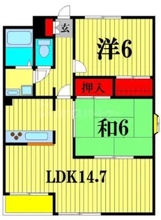 千葉県松戸市北松戸2【マンション】の間取り