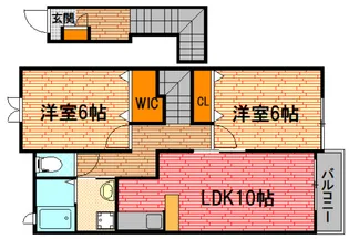 クレストールD【2階】の間取り