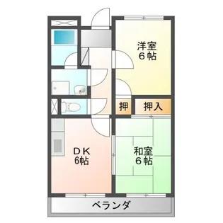 リンピア城南【1階】の間取り