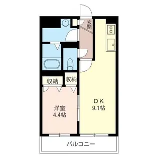 ヴァンヴェストB【1階】の間取り