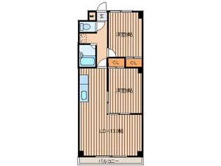 プラザくりの木【3階】の間取り