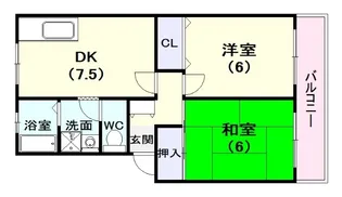 プランドール学園【2階】の間取り