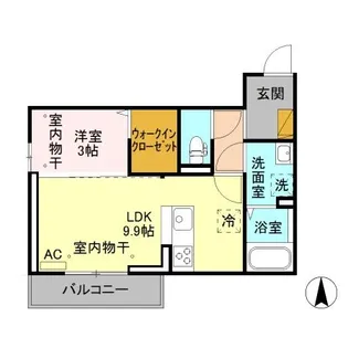 新潟県上越市大豆1【アパート】の間取り