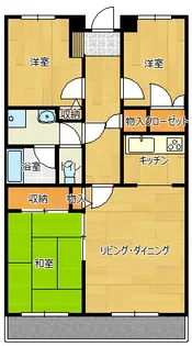 埼玉県鴻巣市稲荷町【マンション】の間取り