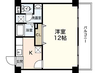 ハイパーク庚午【4階】の間取り