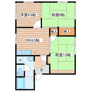 フレグランス鈎取B【1階】の間取り
