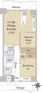 アパガーデンコート京都駅前【11階】の間取り