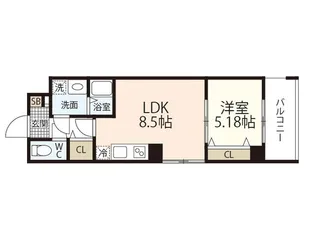 TERRACE TOKAICHI【4階】の間取り