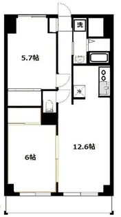 レジデンスミヤビ【3階】の間取り