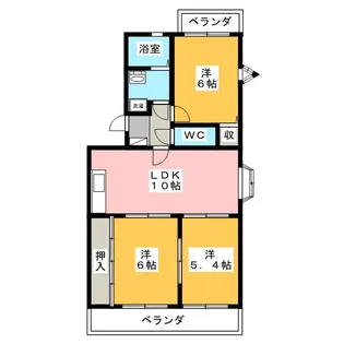 サンフォレストC【3階】の間取り