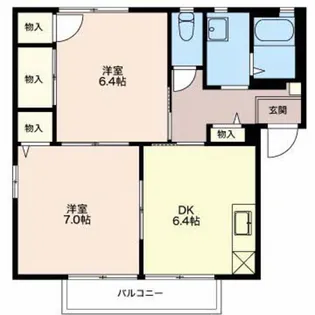新潟県新潟市東区有楽3【アパート】の間取り
