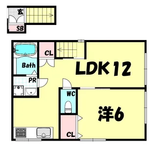 トカーナくすのき【2階】の間取り