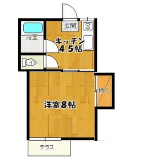 東京都国分寺市東恋ヶ窪4【アパート】の間取り
