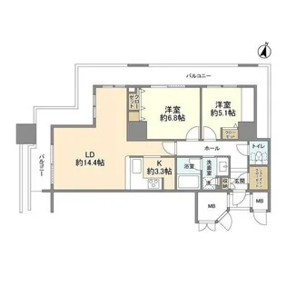 東京都葛飾区金町6【マンション】の間取り