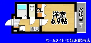 福岡県福岡市早良区室見4【マンション】の間取り