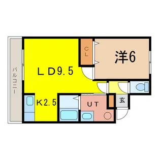 ガーデンコート 森の幹【1階】の間取り