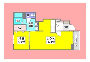 広島県東広島市西条町寺家【アパート】の間取り